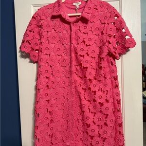 NWT Umgee Pink Floral Lace Mini Dress